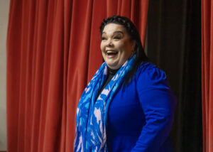 Happy and smiling Lisa Riley Star Tour